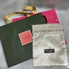 kate spade ドット柄収納袋サテン収納袋 ノベルティ袋　ショッパー袋