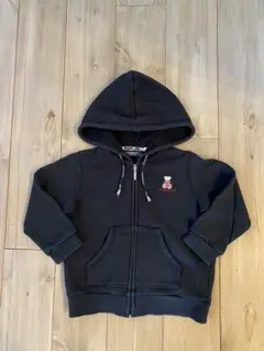 BURBERRY 黒 フード付きパーカー 90cm