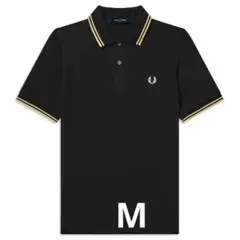 FRED PERRY フレッドペリー ブラック 黒金 ポロシャツ 半袖 刺繍ロゴ 新品FRED PERRYフレッドペリーポロシャツ半袖刺繍ロゴ ユニセックス黒L