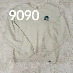 9090 スウェット L バックプリント ビッグロゴ ストリート オーバー 
