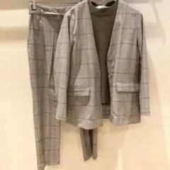 BEAMS HEART ノーカラージャケット　パンツ セットアップ