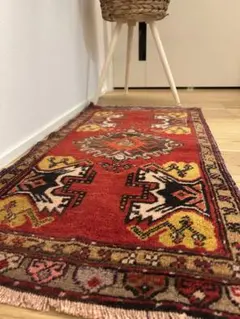 トライバルラグ・トルコヴィンテージラグ・ウール約46×90cm