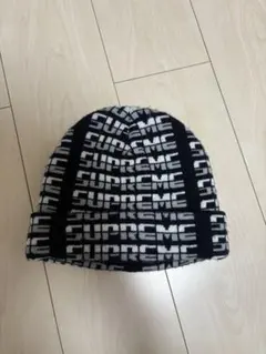 SUPREME ニット帽 ブラック・ホワイト