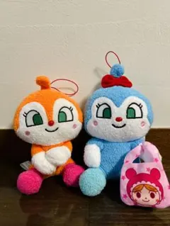 アンパンマン ぬいぐるみセット (ドキンちゃん、コキンちゃん)