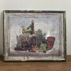 アンティーク調 額入りアート ポスター ナチュラル 静物画 インテリア 壁掛け