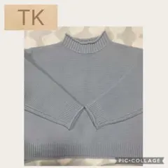 TK ニット　ハイネック　Mサイズ　グレー？くすんだ水色のサムネイル