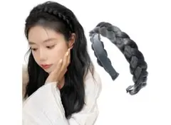 カチューシャ✨三つ編み ヘアバンド ヘアアクセサリー 髪飾り ヘアアレンジ