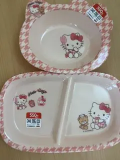 サンリオ ハローキティ メラミン食器 2点セット プレートのサムネイル