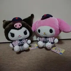 侍ジャパン × サンリオ 野球日本代表「侍ジャパン」 BIGぬいぐるみ２点セット