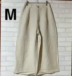 GU ワイドパンツ　レディース　アイボリー　M