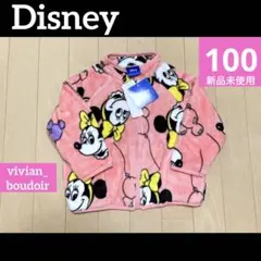【新品】Disney ミニー あったか アウター　100◆冬ディズニー防寒ピンク
