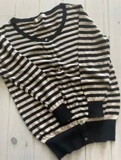 美品　ボーダーカーディガン