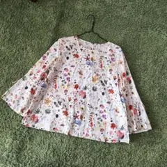 美品✨ルルウィルビー ボタニカルギャザーネック ブラウス 白 - メルカリ