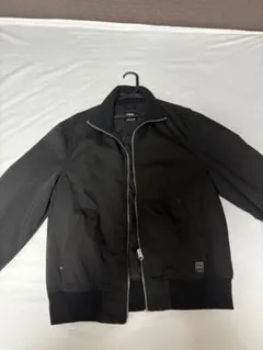 ZARA フライトジャケット ブラック　キルティングのサムネイル
