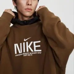 L 新品 ナイキ スウェットフレンチテリー オーバーサイズ トレーナー クルー