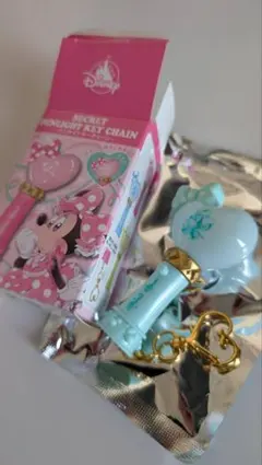ディズニーストア　ミニー　ペンライト　キーチェーン　グリーン　緑