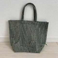 ミナペルホネン lolo ハンドメイド フラットトート グリーン - メルカリ