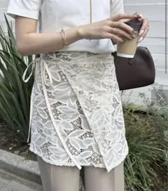 レース花柄巻きスカートのサムネイル