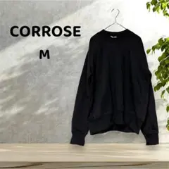 【CORROSE/コロース】【M】トレーナー ブラック 薄手 タグ付きのサムネイル