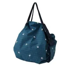 【新品】familiar Shupatto エコバッグ S ネイビーチェック