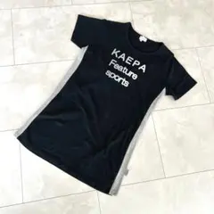ケイパ　半袖Tシャツ　ミニワンピ　3L シルバーロゴ　キラキラ　サイドラインのサムネイル
