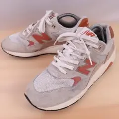 new balance 580 スニーカー グレーUS8/26.0cm a144