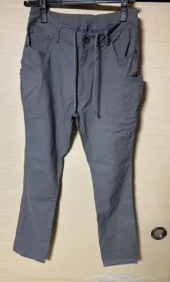 Wスマホポケット付き ストレッチスキニーパンツ グレー Mサイズ