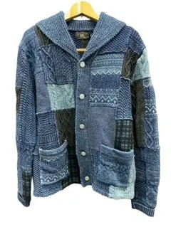 【新品未使用】RRL ラルフローレンパッチワーク カーディガン RRL】パッチワーク カーディガン - メルカリ