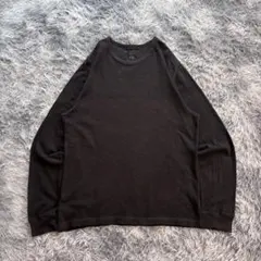 00s カルバンクライン　ワッフル　サーマルロンt ブラック　CK