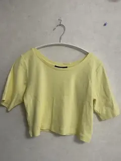Kastane ショート丈 半袖 Tシャツ イエロー Fサイズのサムネイル