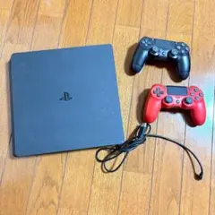 PlayStation 4 本体 赤黒コントローラー付き