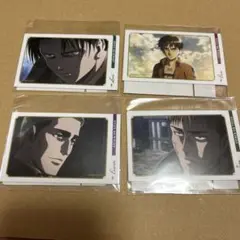くじメイト　進撃の巨人　イラストカード　2枚セット　4種セット　場面写