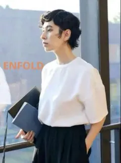 ENFOLD エンフォルドWOVEN T-SHIRT 新品　未使用