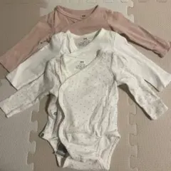 H&M オーガニックコットンロンパース 3枚セット