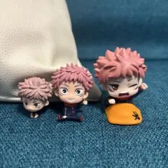 虎杖悠仁　呪術廻戦　ミニフィギュア 3点セット