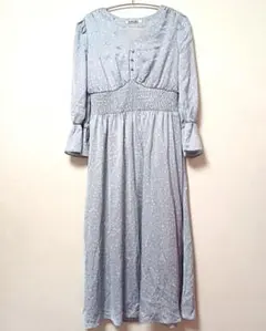 スナイデル　総柄　七分袖ロングワンピース　ドット