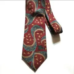 Burberrys　ペイズリー柄 　ネクタイ 　レッド
