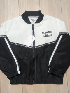 【美品】M.B.bis キッズ ジャケット 120cm 白×黒 バイカラー