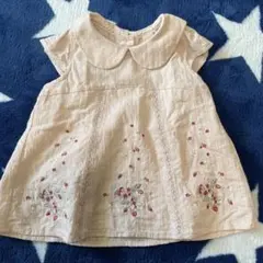 プティマイン　いちご刺繍　チュニック　90サイズ