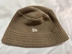 NEWERA ニューエラ　ニットバケットハット　バケハ ブラウン