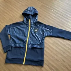 adidas フード付きパーカー　150サイズ ネイビー　お値下げ
