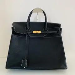 YURIE NITANI ニタニユリエブラック レザー トートバッグ ゴールドのサムネイル
