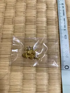 ラインストーン付き ゴールドコネクターパーツ