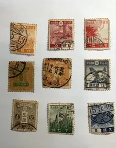使用済み切手セット 赤色 5円 昭和】日本 使用済み 切手 セット 1953-1957【レトロ】 - メルカリ
