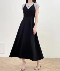 ABITOKYO バックリボンAラインフレアキャミワンピースのサムネイル
