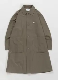 【ほぼ未使用】Nylon soutien collar coat KHAKI
