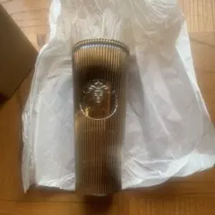スターバックス ロゴコールドカップタンブラー シャンパンゴールド 710ml