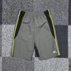 【美品】ミズノ トレーニングハーフパンツ L グレー
