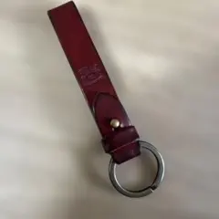IL BISONTE レザー キーリング ダークレッド