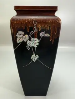 玄関・床の間に素敵な螺鈿細工 花鳥図 花瓶 高さ約30cm 玄関・床の間に素敵な螺鈿細工 花鳥図 花瓶 高さ約30cm